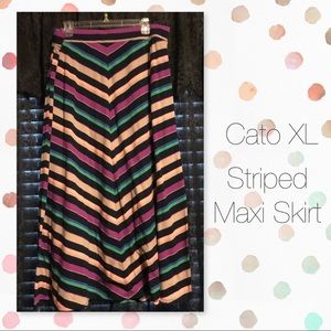 ✨SOLD✨Cato XL striped Maxi